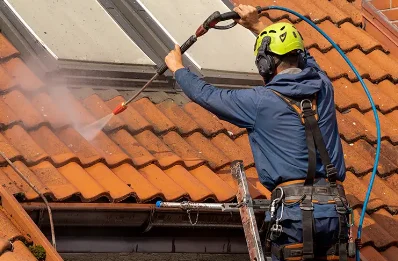 Démoussage et hydrofuge de toiture à Aunat